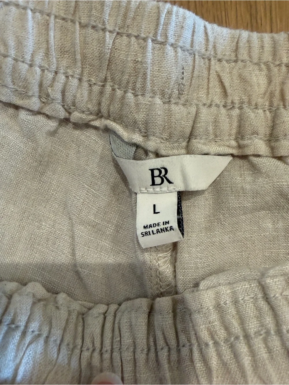 Banana Republic Elastic Waist Drawstring 100% Linen Pants - Large